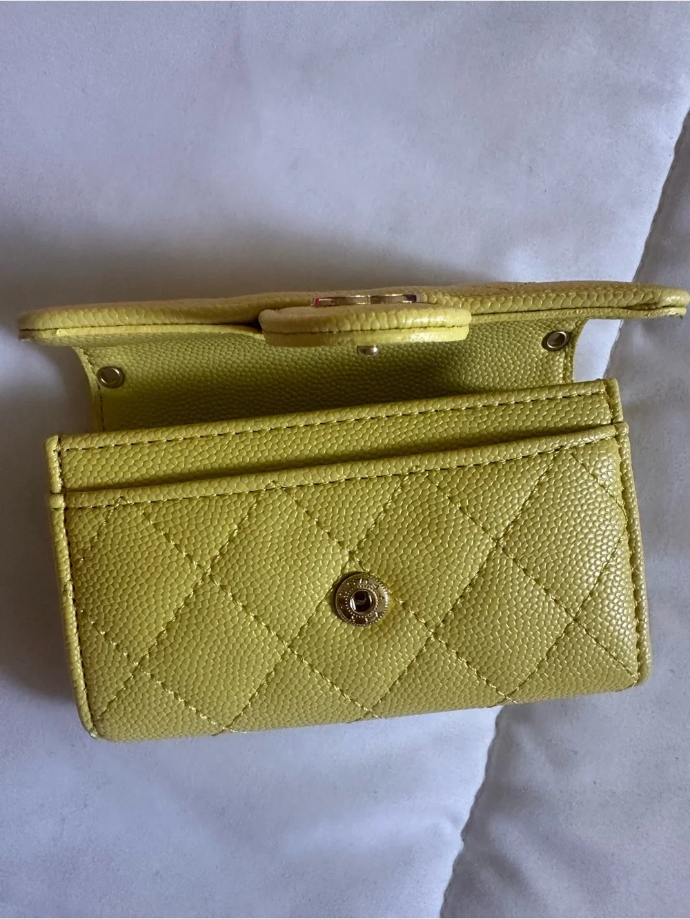 Luxury yellow wallet